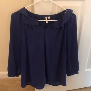 Navy blue blouse